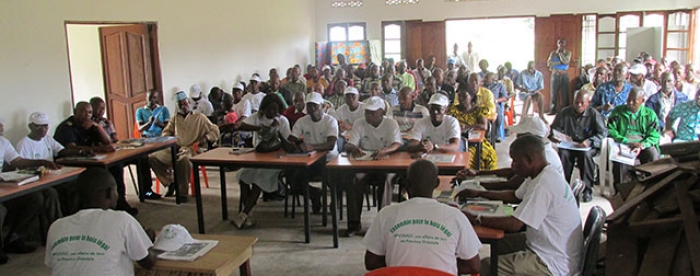 Awareness about FLEGT-VPA and artisanal logging in Province Orientale, DR Congo